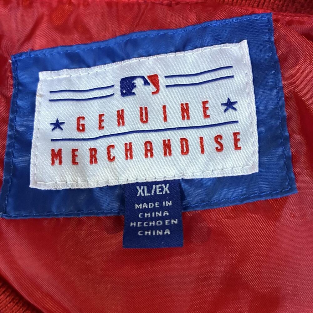 Chicago Cubs Jacket Mens XL Blue Red MLB Baseball Genuine Merchandise Pullover - Picture 3 of 10